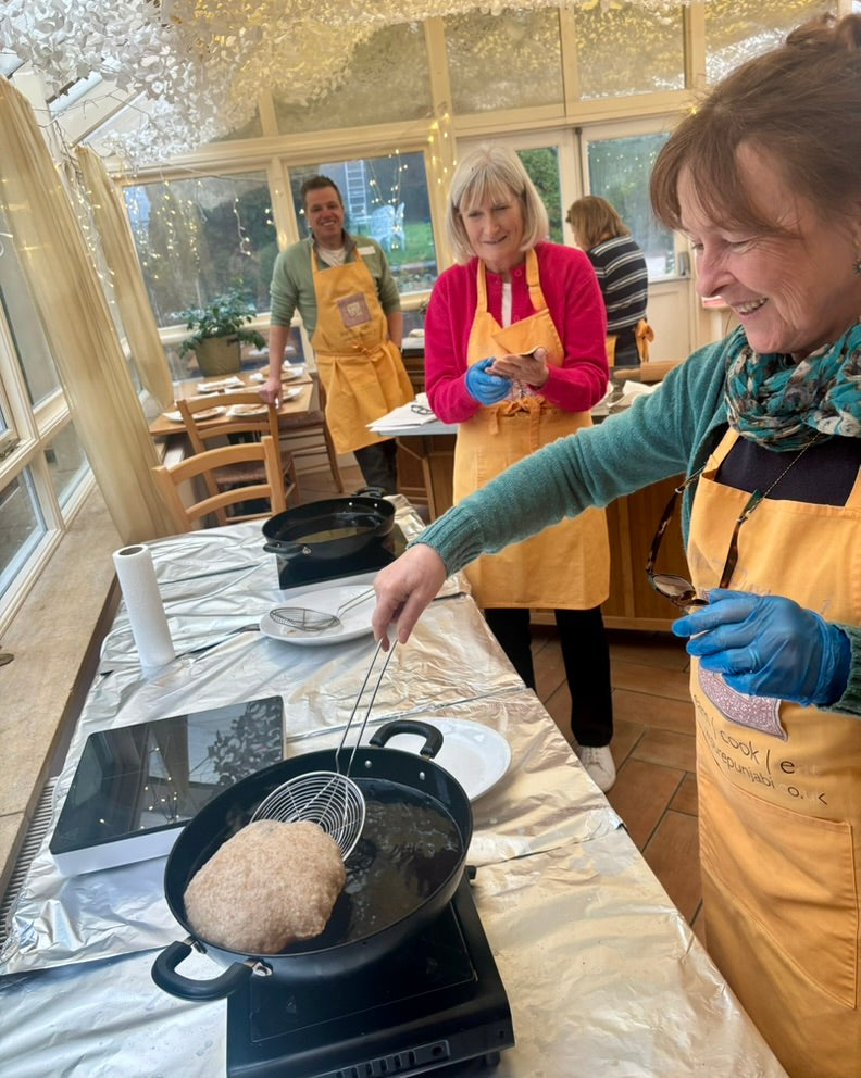 Pure Punjabi Indian Bread-making & Tasting Experience cookery workshop cooking classes Somerset South West UK